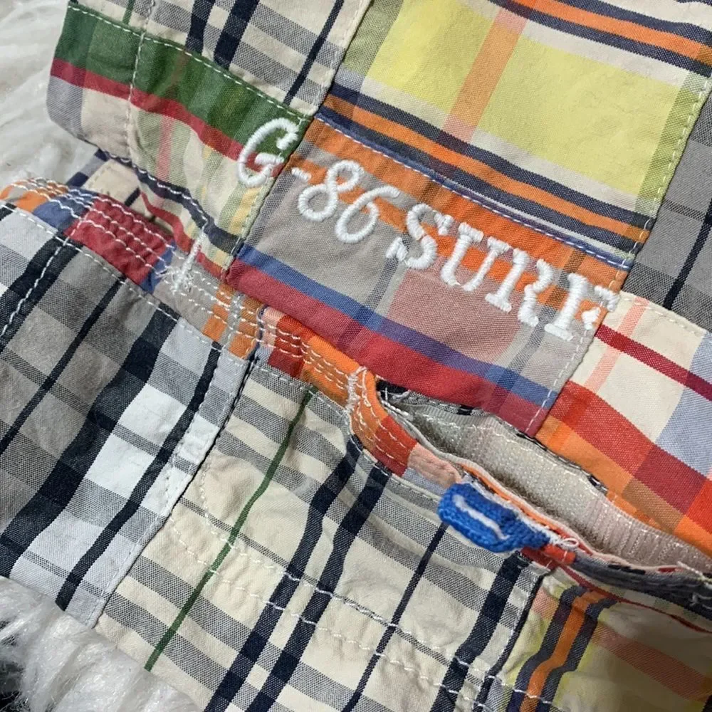 🟢3 for $20—-GAP Kids Patchwork Swim Shorts board shorts Elastic drawstring Waist